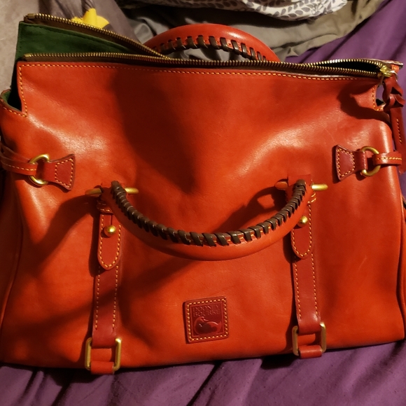 Dooney & Bourke Handbags - Large red dooney and bourke Florentine leather bag